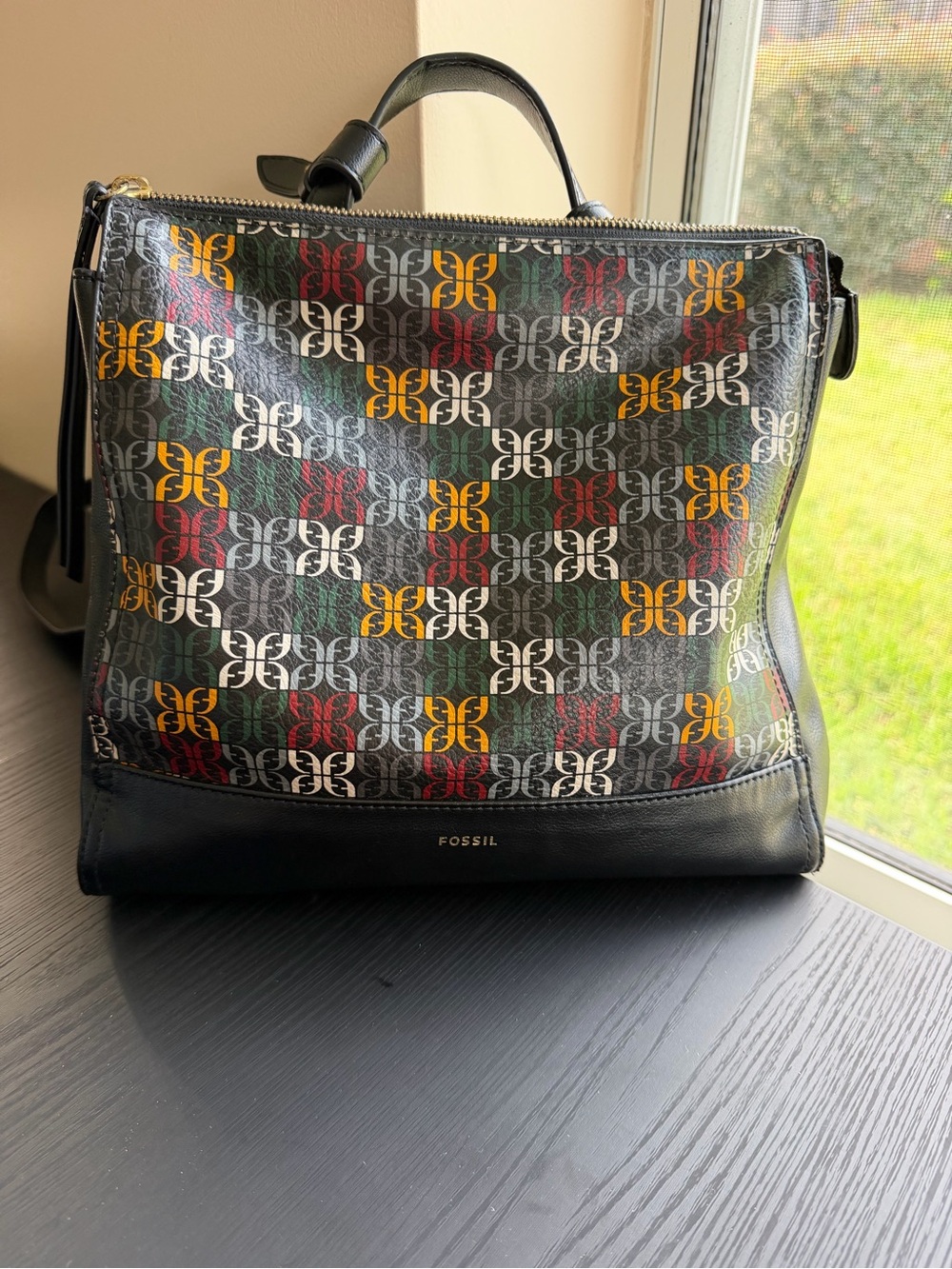 Fossil - Elina Convertible Multicolor Logo Backpack Shoulder Bag SHB2999998